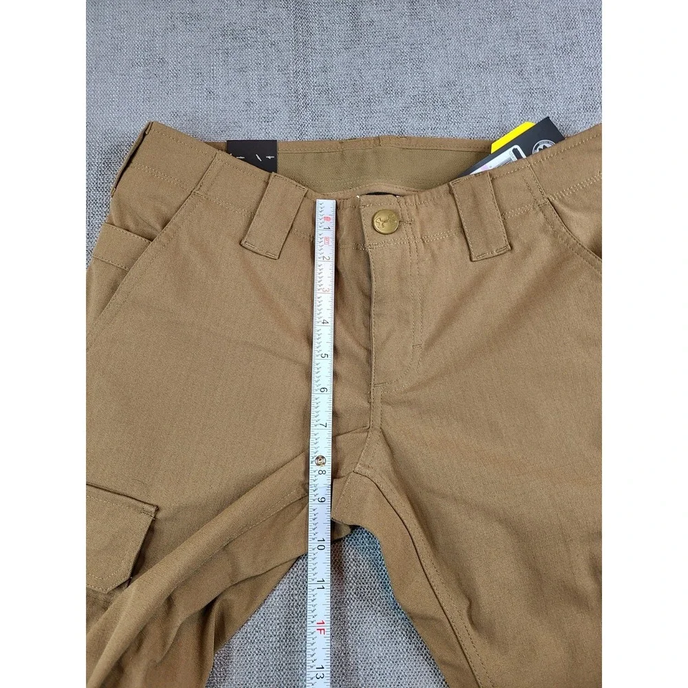 *NWT* Under Armour Pants Women 6 Brown Cargo Tactical Patrol Ripstop Loose Storm - Picture 6 of 9